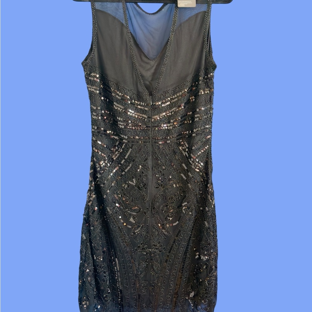 Glamorous Black Sequin Mini Dress